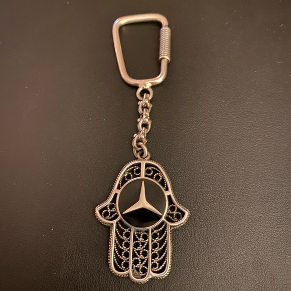 Hands Sterling Silver Key Chain - Picture 2 of 7